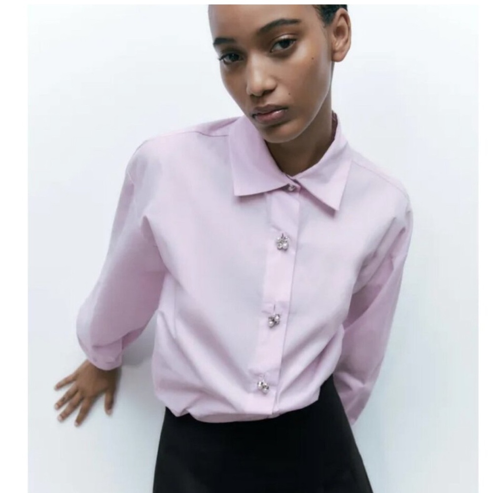 💰 ‼️ BLACK FRIDAY SALE ‼️ 💰 
Zara Light Pink Button-Down Shirt